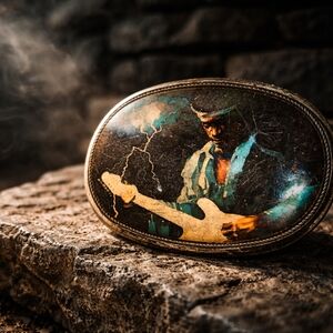 Vintage 1976 Pacifica Jimi Hendrix Belt Buckle